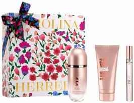 Carolina Herrera 212 Vip Rose rinkinys: EDP 80 ml + kūno losjonas 100 ml + EDP 10 ml