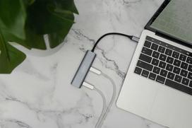 usb 3.0 hub - Assmann Electronic DIGITUS USB-C 4 prievadų HUB 4x USB-C 3.1 Gen1 5Gbps - 4 nuotrauka