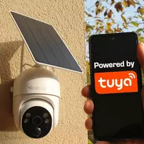 4g kamera su saules - ORLLO TZ1 PRO 4G LTE Belaidė pasukama IP kamera su saulės kolektoriumi (Balta/White) - 3 nuotrauka