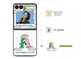 samsung galaxy flip7 - Samsung Flipsuit dėklas Galaxy Z Flip 7 Skaidrus (Transparent) - 2 nuotrauka