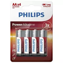 2600mah baterija - Philips Power Alkaline AA 4x - 2 nuotrauka