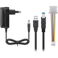 sata 3 kabelis - Goobay USB 3.2 Gen 1 HDD/SSD Adapteris IDE ir SATA (Juodas) - 2 nuotrauka