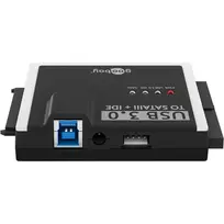 sata 3 kabelis - Goobay USB 3.2 Gen 1 HDD/SSD Adapteris IDE ir SATA (Juodas) - 5 nuotrauka