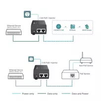 poe adapteris - TP-Link Omada 2.5G PoE+ Injector Adapter Juodas (Black) - 5 nuotrauka