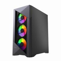 atx case - Gembird CCC-FC-900ARGB žaidimų kompiuterio korpusas Fornax 900, ATX, juodas - 4 nuotrauka