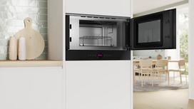 mikrobangu krosnele 900w - Bosch Serie 8 BER7321B1 Mikrobangų krosnelė Juoda (Black) - 5 nuotrauka
