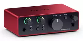 focusrite scarlett 4th gen - Focusrite Scarlett Solo Studio 4th Gen, Raudona (Red) - 4 nuotrauka
