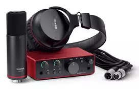 focusrite scarlett 4th gen - Focusrite Scarlett Solo Studio 4th Gen, Raudona (Red) - 5 nuotrauka