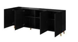 komodos 200 - Komoda Cama Pafos 200x42x82 Juoda (Black) - 4 nuotrauka