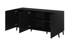 juoda komoda - Komoda Cama Meble Nova, juoda, 155 cm x 40 cm x 72 cm - 3 nuotrauka