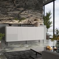 komodos 200 - Komoda Cama Meble Abi 301260, balta, 45 cm x 200 cm x 88 cm - 3 nuotrauka