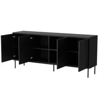 komodos 200 - Komoda Cama Meble Abi 301261, juoda, 45 cm x 200 cm x 88 cm - 3 nuotrauka