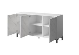 komoda 150 - Komoda Cama Meble Marmo 3D, balta, 150 cm x 45 cm x 80.5 cm - 4 nuotrauka