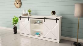 blizgi komoda - Komoda Cama Meble Granero 160x80x35, balta/blizgi balta (White/Gloss White) - 4 nuotrauka
