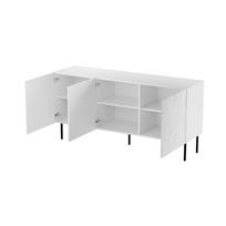 senukai lego - Komoda Cama Meble Jungle KOM152BI, balta/juoda, 152 cm x 40.5 cm x 74.5 cm - 3 nuotrauka
