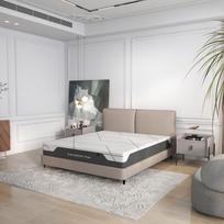 ciuzinys 160x200 memory - Čiužinys KUKA MEMORY FOAM, 160x200x20 cm, baltas/juodas (White/Black) - 5 nuotrauka