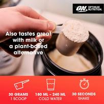 whey gold - OPTIMUM NUTRITION Gold Standard 100% Whey, Riešutų sviesto (Chocolate Peanut Butter) - 480 g - 4 nuotrauka