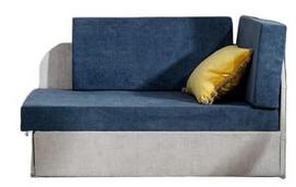 sofa senukai - Sofa NORE Rosa, mėlyna/pilka - 2 nuotrauka
