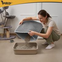 eva kilimeliai - Purlov Kraiko dėžės kilimėlis 75x55 cm Pilka (Grey) - 5 nuotrauka