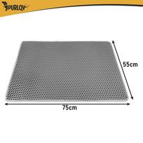 eva kilimeliai - Purlov Kraiko dėžės kilimėlis 75x55 cm Pilka (Grey) - 16 nuotrauka