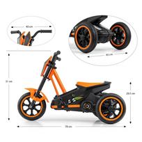 elektrinis kartingas - Milly Mally vaikiškas elektrinis kartingas Rider, oranžinė (Orange) - 2 nuotrauka
