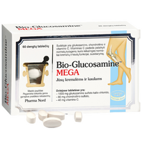 papildai sanariams - PHARMA NORD BIO-GLUCOSAMINE MEGA, 60 dengtų tablečių - 2 nuotrauka