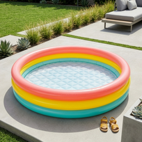 pripuciama vonia - Pripučiamas baseinas Intex Sunset Glow, 114x25 cm - 6 nuotrauka