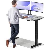 Kompiuterio stalas reguliuojamo aukščio Desktronic HomePro, 140 cm x 70 cm, 61 - 125.5 cm, juoda sp./pilka sp.