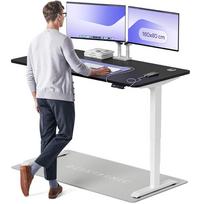 Kompiuterio stalas reguliuojamo aukščio Desktronic HomePro, 160 cm x 80 cm, 61 - 125.5 cm, balta sp./juoda sp.