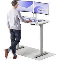 Kompiuterio stalas reguliuojamo aukščio Desktronic HomePro, 120 cm x 60 cm, 61 - 125.5 cm, balta sp./pilka sp.