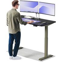 Kompiuterio stalas reguliuojamo aukščio Desktronic HomeOne, 140 cm x 70 cm, 72 - 122 cm, juoda sp./žalia sp.