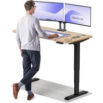 Kompiuterio stalas reguliuojamo aukščio Desktronic HomePro, 140 cm x 70 cm, 63 - 128 cm, juoda sp./bamboo sp.