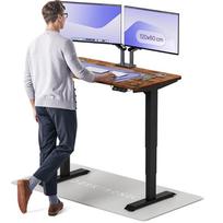 Kompiuterio stalas reguliuojamo aukščio Desktronic HomePro, 120 cm x 60 cm, 63 - 128 cm, juoda sp./riešuto sp.