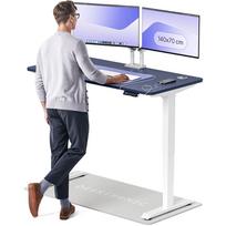 Kompiuterio stalas reguliuojamo aukščio Desktronic HomePro 829 53, 140 cm x 70 cm, 126 cm, balta sp./mėlyna sp.