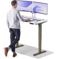 Kompiuterio stalas reguliuojamo aukščio Desktronic HomePro, 120 cm x 60 cm, 61 - 127 cm, balta sp./žalia sp.