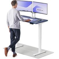 Kompiuterio stalas reguliuojamo aukščio Desktronic HomePro, 120 cm x 60 cm, 61 - 127 cm, balta sp./mėlyna sp.