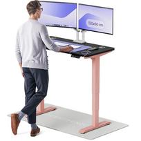 Kompiuterio stalas reguliuojamo aukščio Desktronic HomePro, 120 cm x 60 cm, 61 - 127 cm, juoda sp./rožinė sp.