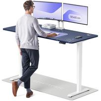 Kompiuterio stalas reguliuojamo aukščio Desktronic HomePro 40 853, 180 cm x 80 cm, 126 cm, mėlyna sp./balta sp.