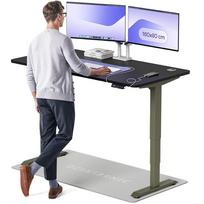 Kompiuterio stalas reguliuojamo aukščio Desktronic HomePro 830 54, 160 cm x 80 cm, 126 cm, juoda sp./žalia sp.