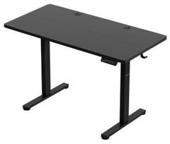 huzaro stalai juodas - Kompiuterio stalas reguliuojamo aukščio Huzaro Hero 8.1, 120 cm x 60 cm, 72 - 118 cm, juoda sp. - 1 nuotrauka