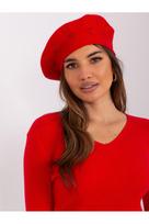 raudona kepure - Kepurė WOOL FASHION ITALIA Moteriška beretė Raudona (Red) - 3 nuotrauka