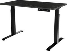 Kompiuterio stalas reguliuojamo aukščio Cama Meble Moon, 121 cm x 67 cm, 72 - 120 cm, juoda sp.