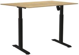 Kompiuterio stalas Sun-Flex EasyDesk Adapt I, 140 cm x 80 cm, 70 - 118 cm, juoda sp./medžio sp.