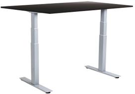 Kompiuterio stalas reguliuojamo aukščio Sun-Flex EasyDesk Adapt VI, 160 cm x 80 cm, 62 - 127 cm, aliuminio sp./juoda sp.