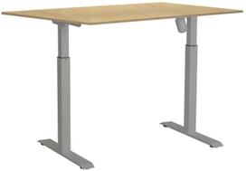 Kompiuterio stalas reguliuojamo aukščio Sun-Flex EasyDesk Adapt I, 140 cm x 80 cm, 70 - 118 cm, balta sp./beržo sp./tamsiai pilka sp.