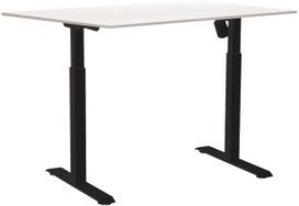 Kompiuterio stalas Sun-Flex EasyDesk Adapt I, 120 cm x 80 cm, 70 - 118 cm, balta sp./juoda sp./pilka sp.