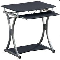 Kompiuterio stalas Techly Compact Desk, 70 cm x 55 cm, 76 cm, juoda sp./pilka sp.