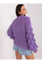megztiniai - Violetinis megztinis - 2 nuotrauka