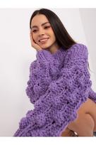 megztiniai - Violetinis megztinis - 4 nuotrauka