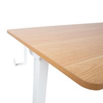ermitazas stalai - Kompiuterio stalas reguliuojamo aukščio Home4you Ergo 1, 60 cm x 120 cm, 73 - 121 cm, ąžuolo sp./balta sp. - 9 nuotrauka